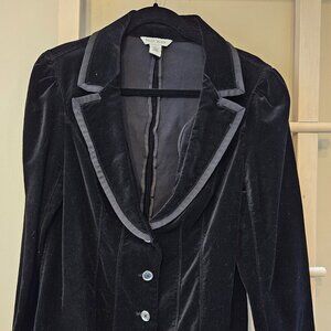 White House Black Market Black Velvet Blazer